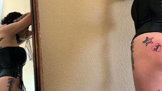 Blonde amateur chick in solo bdsm